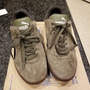 PUMA olive shoes